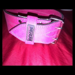 Pink lifting belt